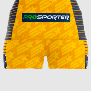ProVolley Women's Shorts (Navy, White, Yellow) - Image 9