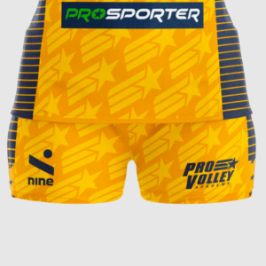 ProVolley Women's Shorts (Navy, White, Yellow) - Image 8